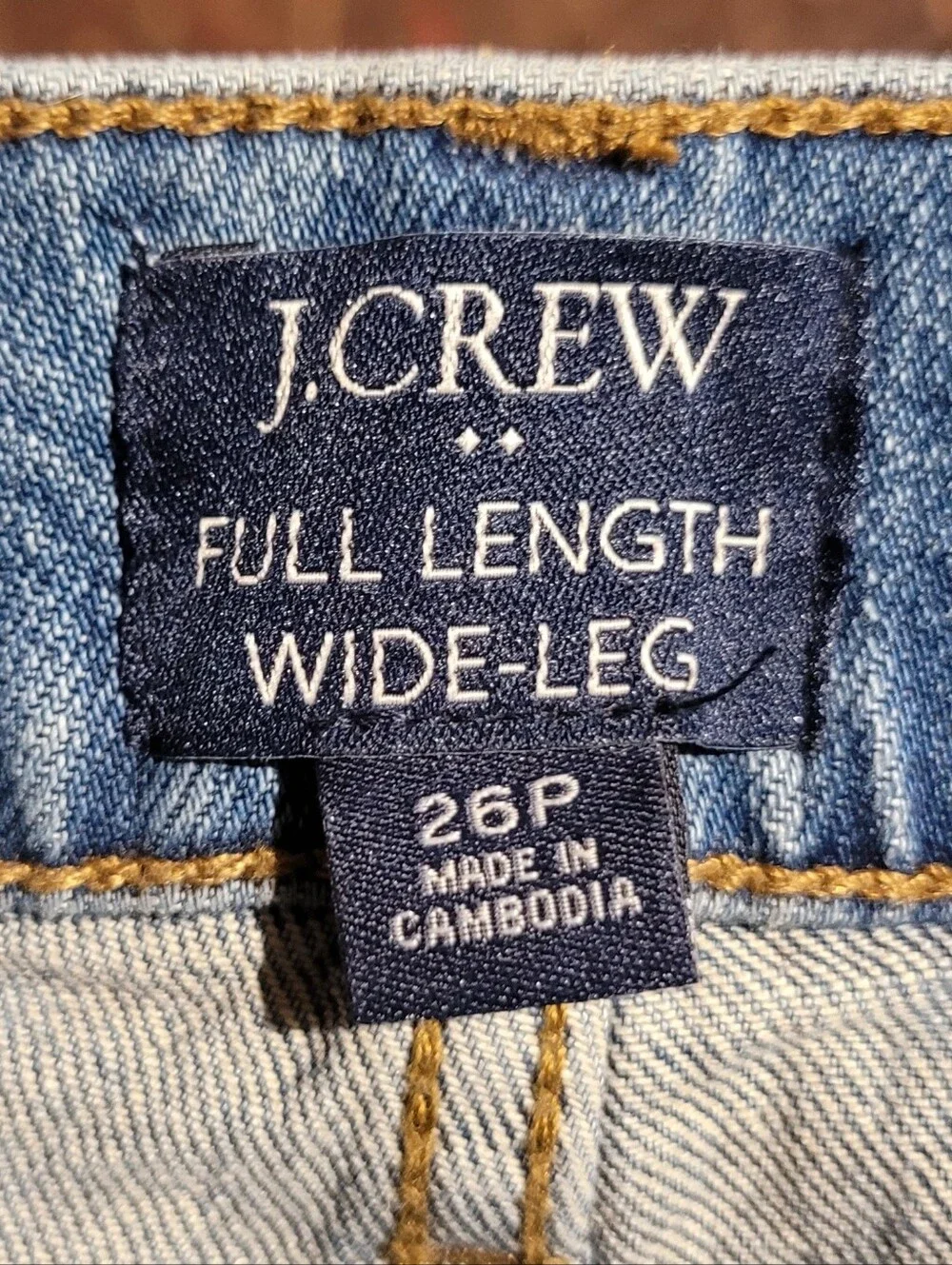 J. Crew Full Length Wide Leg Womens 26 Petite, Measures 26x28 Style #BU826